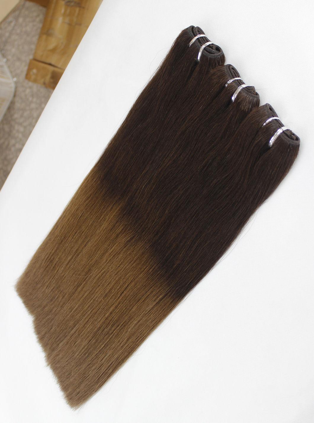 Brazilian Straight Human Hair Hair Bundles Ombre Color Remy Human Hair Weaving Bundles Extensions