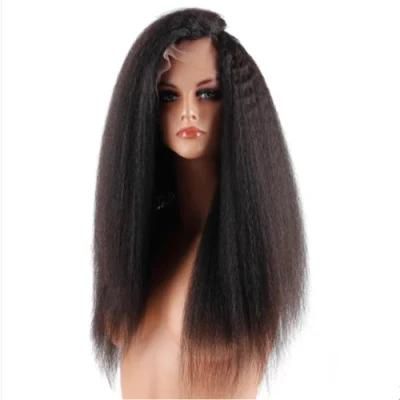 Kinky Straight Wig 13X4 Lace Front Human Hair Wig Pre Plucked with Baby Hair Lace Front Human Hair Wig Remy Yaki Lace Front Wig