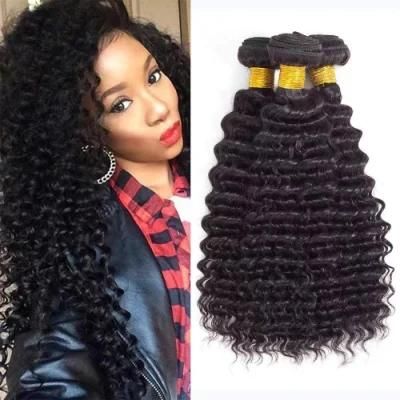 Luxuve Chemical Free Deep Wave Bundles 100% Virgin Brazilian Hair Bundle Human Hair Extension Vendors