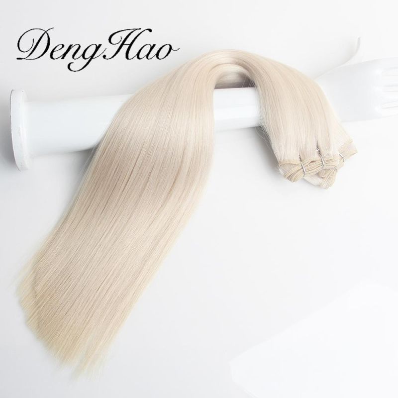 Double Drawn Virgin Remy Hair Weft Hair Extension Beautiful Color