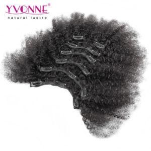 Afro Kinky Curly Clip Ins Brazilian Hair Extensions
