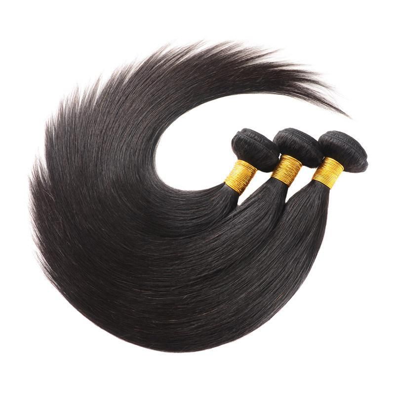 Unproccessed Weaving Hair Virgin Remy Brazilian Human Hair Extension 10-26inch Can Be Mixed