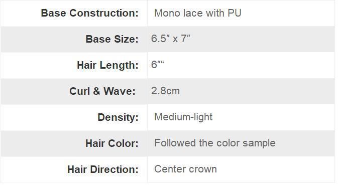Hand Crafted Men′s Toupee Wigs. Perfect for Durablity & Class