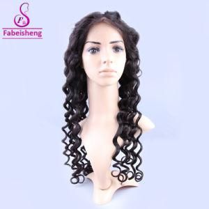 Natural Blackloose Wave Lace Wig Pre Plucked Full Natural Human Hair Wigs