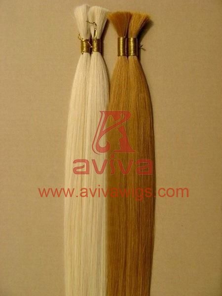 Pure Blonde Remy Hair Bulk Extensions