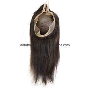 Wholesale Cheap 360 Lace Frontal Closure 9A Silk Straight Brazilian Hair