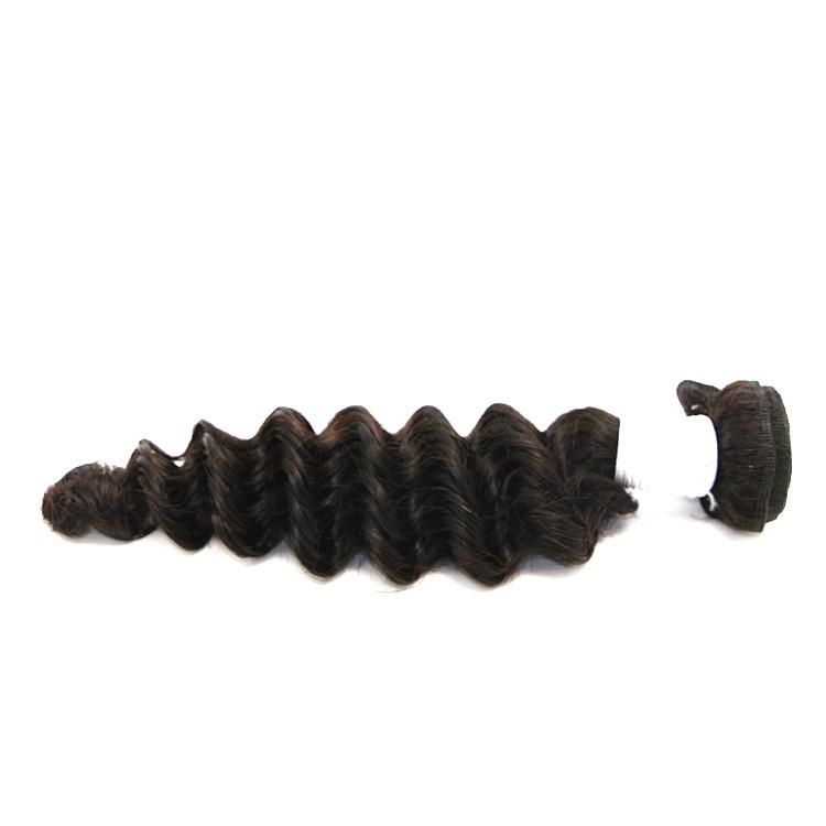 Wholesale Natural Color Handing Soft Smoothly Deep Wave /Curly Human Hair Extension
