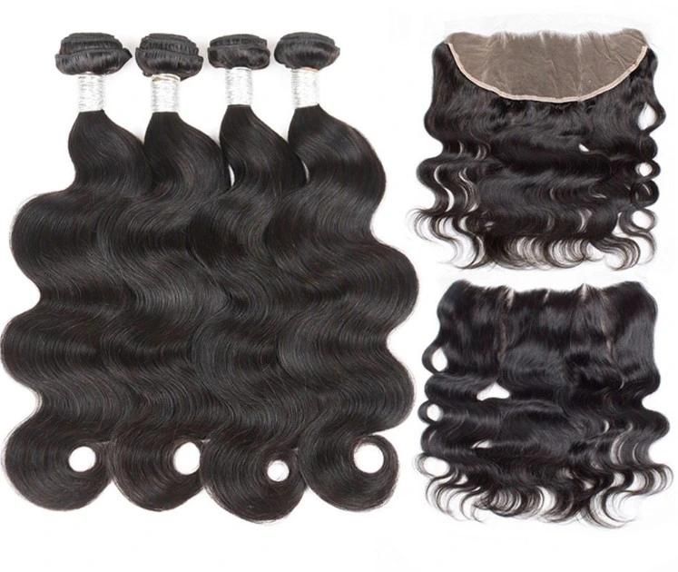 Kbeth 3 in 1 Lace Closure for Black Women Party Gift Human Hair Tooupe Good Quality Beautiful Body Wave 16 Inch 13*4 Remy Brazilian Tooupes Wholesale