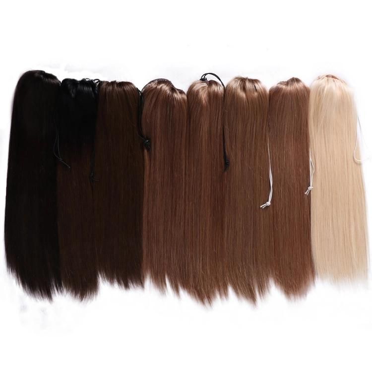 Wholesale 12A Brazilian Long Straight Ponytail Human Hair Extension