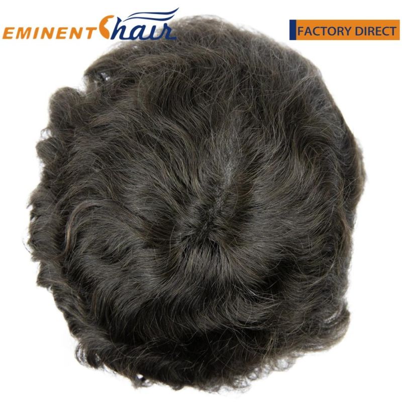 Natural Effect Remy Hair Skin Men′ S Hair System