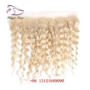 613 Blonde Color Brazilian Remy Hair Deep Wave 13*4 Lace Frontal Human Hair