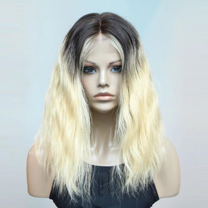 100% Human Hair Virgin Cuticle Aligned Brazilian Ambre Colored Wig