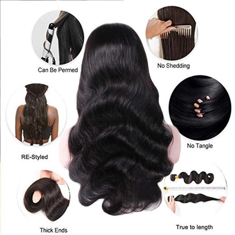 Wholesale Raw Cambodian Body Wave Virgin Human Hair Wigs Cheap Full Lace Frontal Closure Wig for Black Women Lace Front Wig