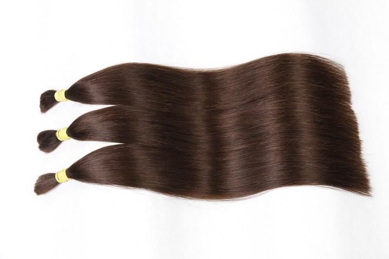 100% Real Bulk Virgin Brazilian Human Hair Extension Silky Straight