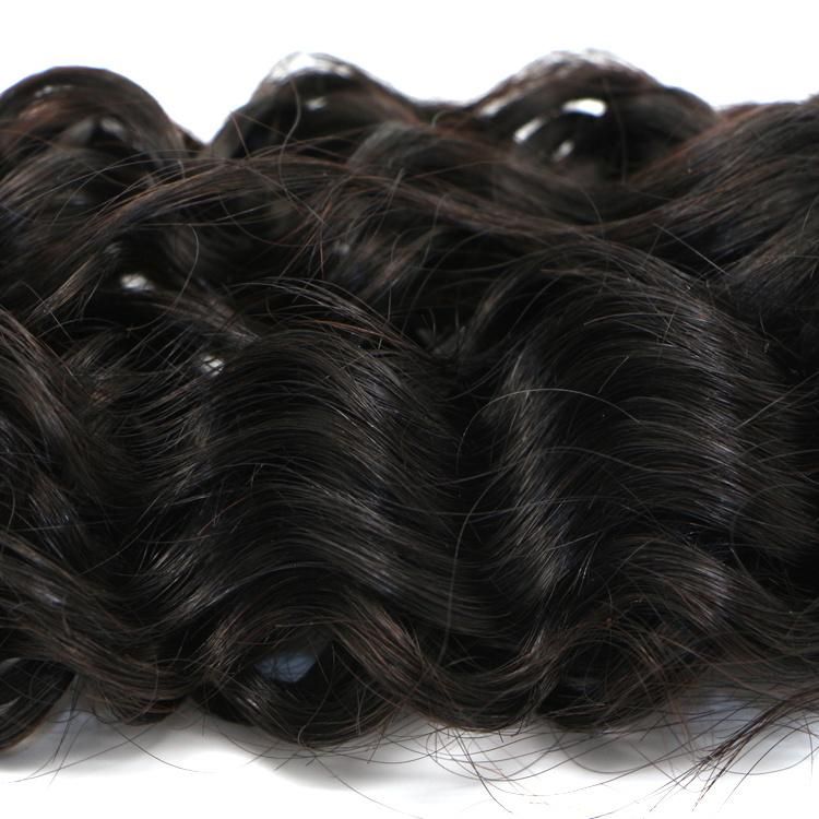 Unprocessed Natural Black Water Wave Brazilian Human Hair Bundles