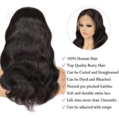 Factory Price Swiss HD Lace Wig Natural Brazilian Human Hair Wigs Lace Front Wig