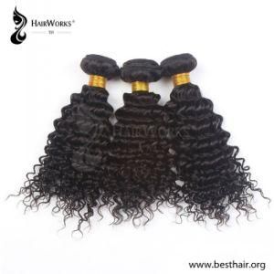 Tom Hairworks&reg; Best Price 12&quot; Deep Wave Natural Color Hair Weft Brazilian Human Hair Extensions