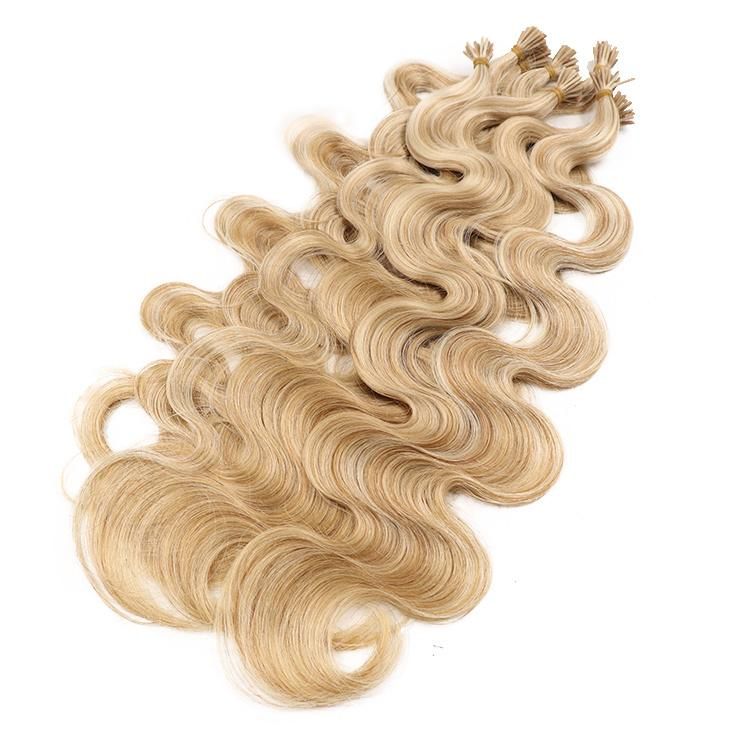 Wholesale Remy Brazilian Human Hair Highlight Color I-Tip Hair Extension