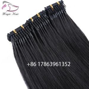 8A Custom Hair Extensions 6D Human Hair Black Color 14-26inch 100strands 100gram/Set Brazilian Virgin Hair Free Shipping