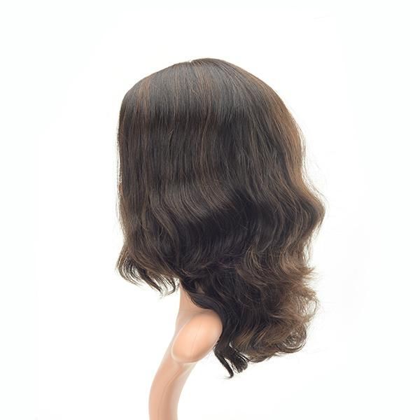 Middle Length Wavy High Quality European Hair Women Hair Systems