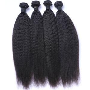 Human Hair Remy Hair Extensions Kinky Straight Hair Weave Bundle