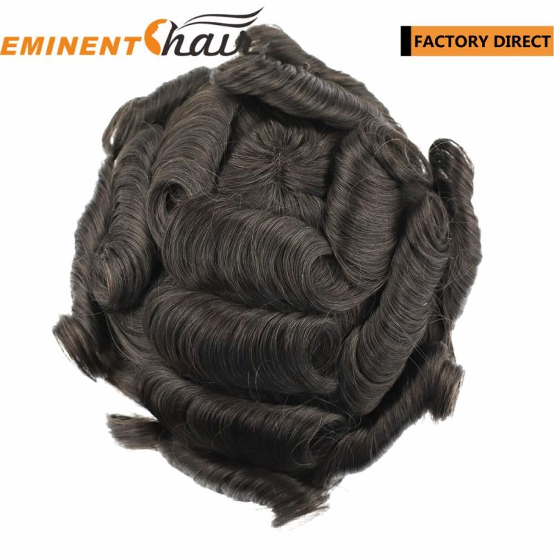 Factory Direct Fine Mono Human Hair Men′ S Hair Piece