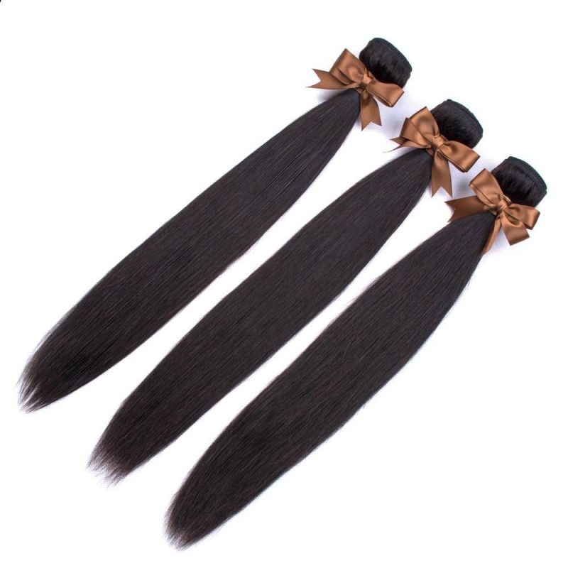 Unprocessed Virgin Human Hair Straight in Natural Color with Wigs