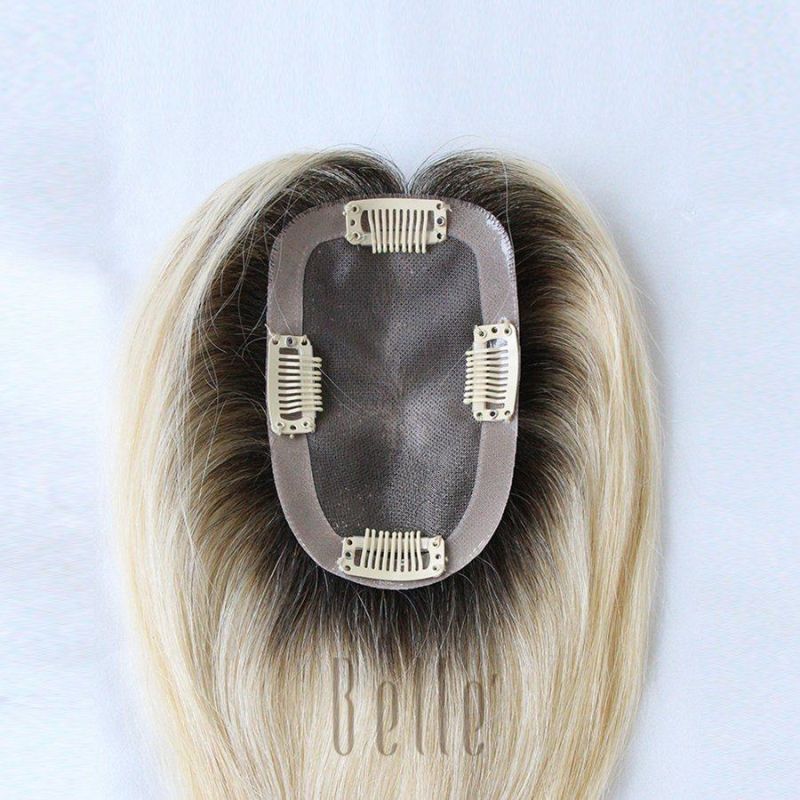 Mono Topper with 100% Virgin Human Hair Extension for Women