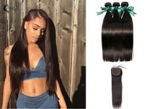 9A Indian Straight 100% Pure Hair Extension Natural Black Wholesale for Africans