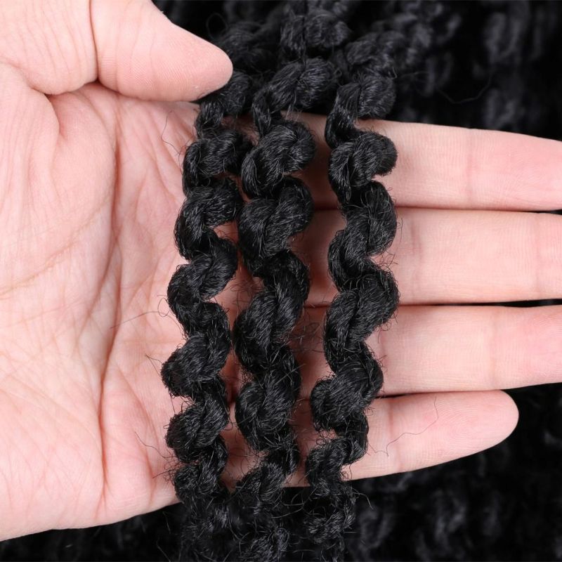 14inch Pre-Twisted Crochet Spring Twist Braids Hair with Curly Ends Synthetic Hair Extension