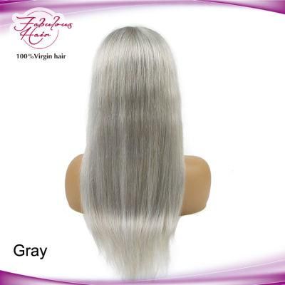 Natural Gray HD Lace Wigs Real Hair for Black Women