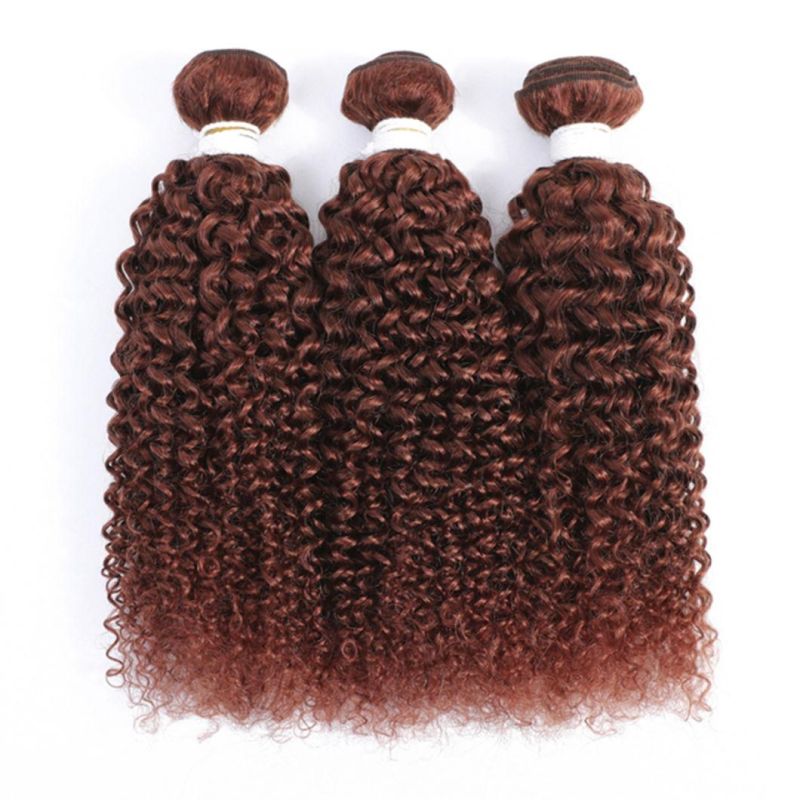 Brazilian Kinky Curly Human Hair Bundles 100% Human Hair Weave Bundles Blonde Brown Remy Hair Bundles