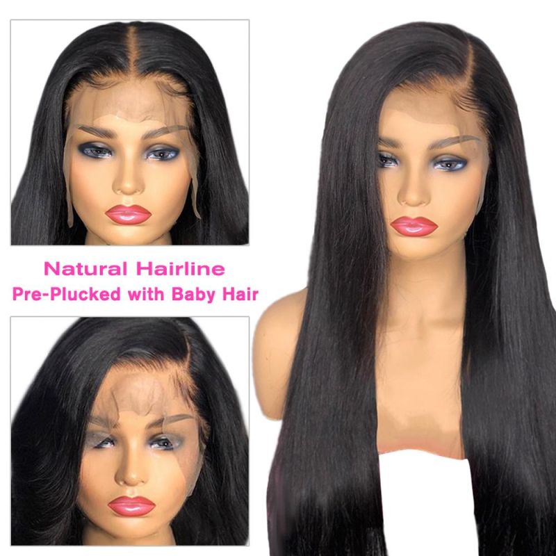 Wholesale Lace Front Wigs Straight Lace Frontal Hair Wigs 13X4 Lace Closure Hair Wigs 150% Density Brazilian Virgin Human Hair Wigs 26 Inch