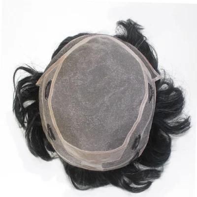 Long Lasting Mono Combined with Comfortable Lace - Men&prime;s High Quality Clip on Wigs Hair Replacement