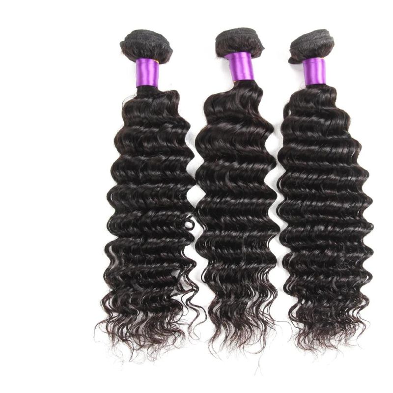 Kbeth Deep Wave Human Hair Bundles Cambodian 100% 10A Virgin Remy Deep Wave Weft with Lace Frontals Closure Vendors