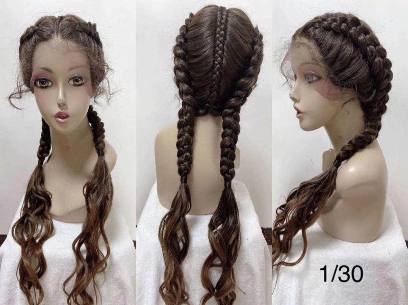 New Style Synthetic Braided Wigs Vendor Lace Front Wig