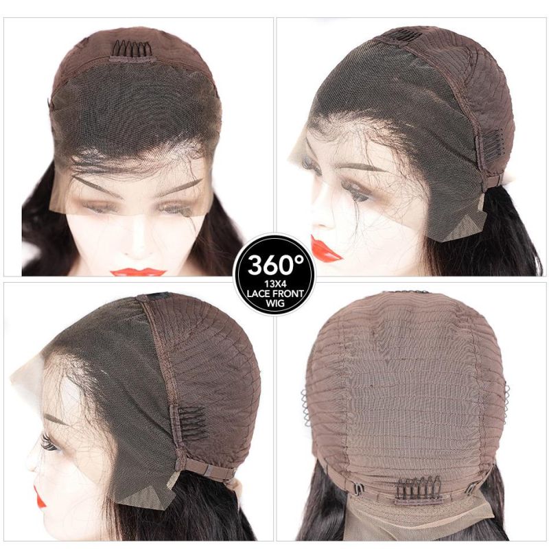 Large Stock Factory Price Length 8-32inch 100% Human Hair Lace Frontal Wigs