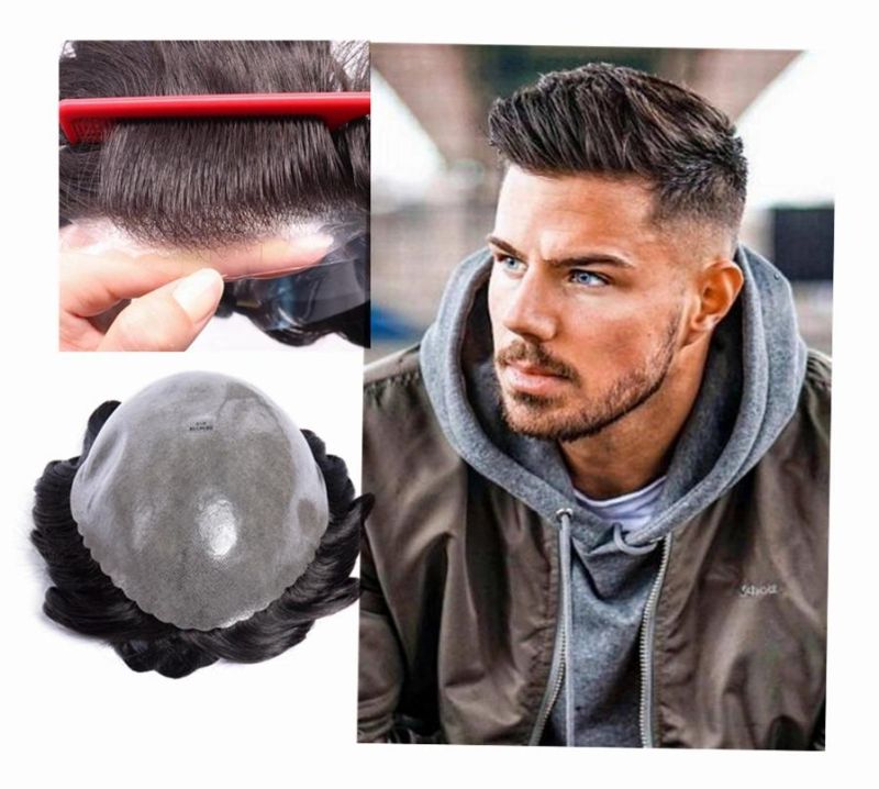 Kbeth Toupees for Man 2021 Summer Fashion Factory Supply Custom Service Available French Lace Base Real Human Hair HD Lace Hand Work Toupee for Gentleman
