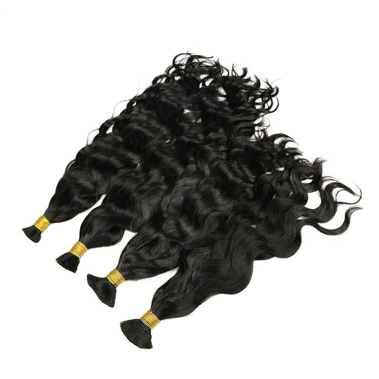 Wholesale Indian Human Hair Bundles Virgin Hair Bulk Braiding Hair Extension
