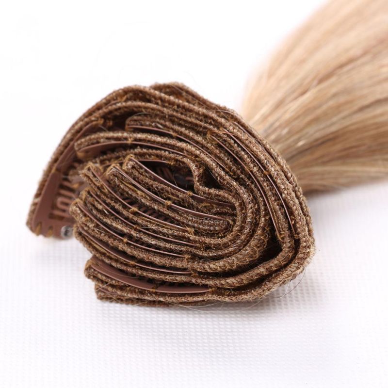 Light Brown Clip on Hair Extension