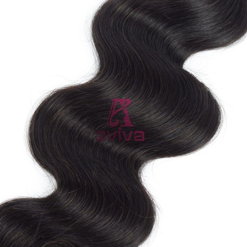 Brazilian Body Wave Hair 8"-30" Human Hair Extension Non-Remy Hair Natural Color