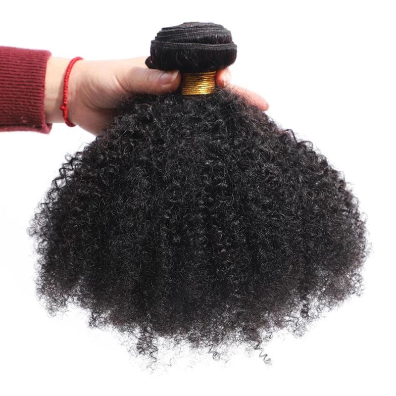 Afro Kinky Curly Hair Bundles 100% Human Hair Bundles Remy Hair Weaves Short Curly Hair 20 Inches
