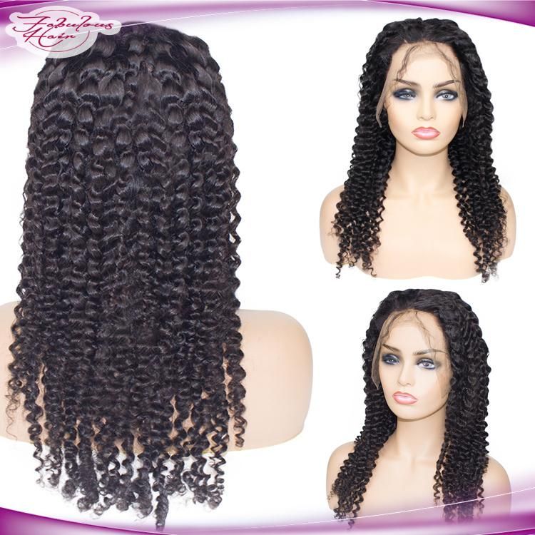Hot Selling Lace Front Wig Curly Virgin Human Hair Wig