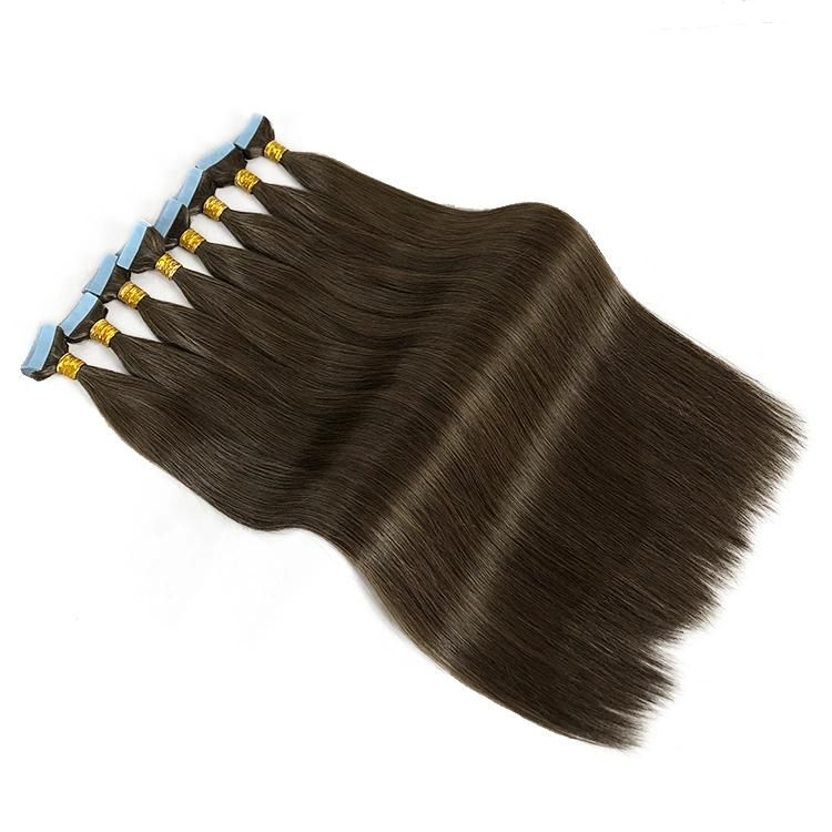 Wholesale Straight Remy Virgin Tape in Human Hair Extensions