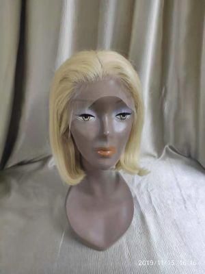 Mink Brazilian Human Hair Blonde Colors Lace Frontal Bob Wigs