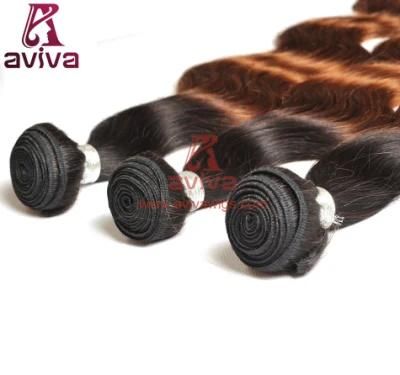 Ombre Peruvian Hair Body Wave Remy Human Hair Extensions Weave Bundles Two Tone Hair Bulk