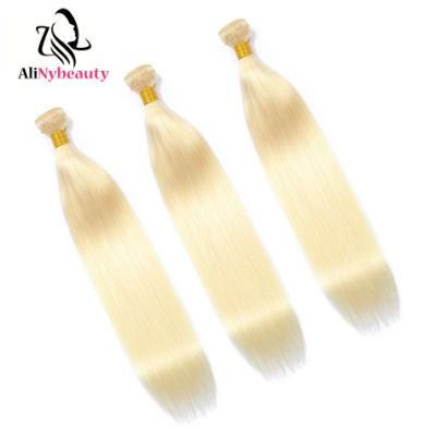 Alinybeauty Color 613# Natural Straight Brazilian Virgin Human Hair Weave