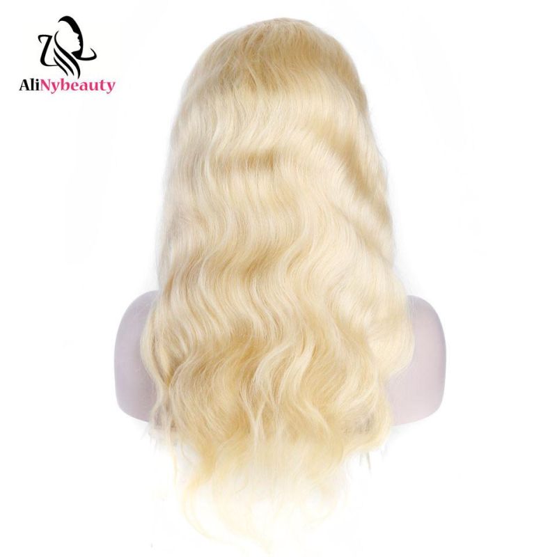 Human Hair Wig 613 Blond Body Wave Lace Front Wig