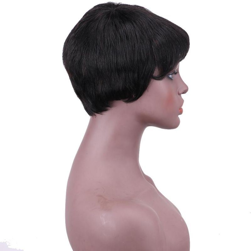 Classical Beauty Weave Short Lace Front Human Hair Wigs Brazilian Straight Bob Wig Pre Plucked Hairline with Baby Hair Lace Wigs