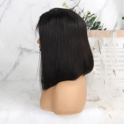 Wholesale 13X4 Bob Brazilian Hair Half Human Lace Wig for Black Women 13X4 Afro Kinky